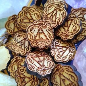 Wooden Engraved Elder Futhark Runes